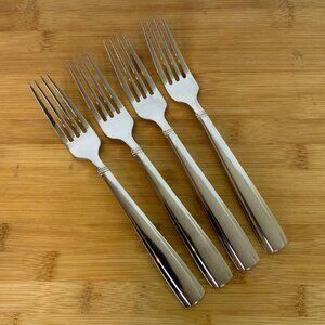 Reed & Barton Andover Pearl 18/10 Stainless 4 Dinner Forks Discontinued Pattern